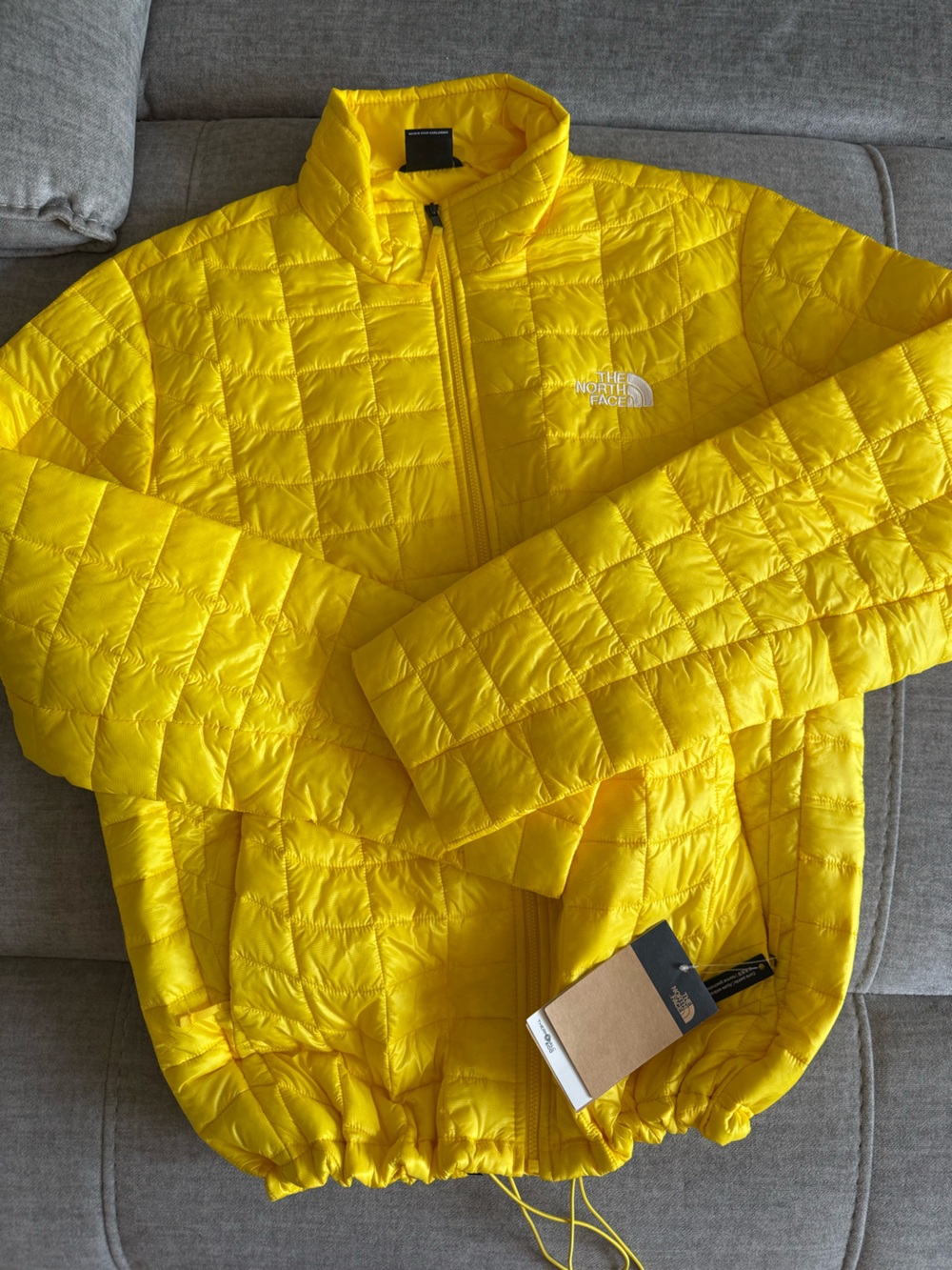 The North Face Quilted Jacket in Vibrant Yellow
